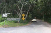 The entrance to the road into the park. Double click to enlaerge the image